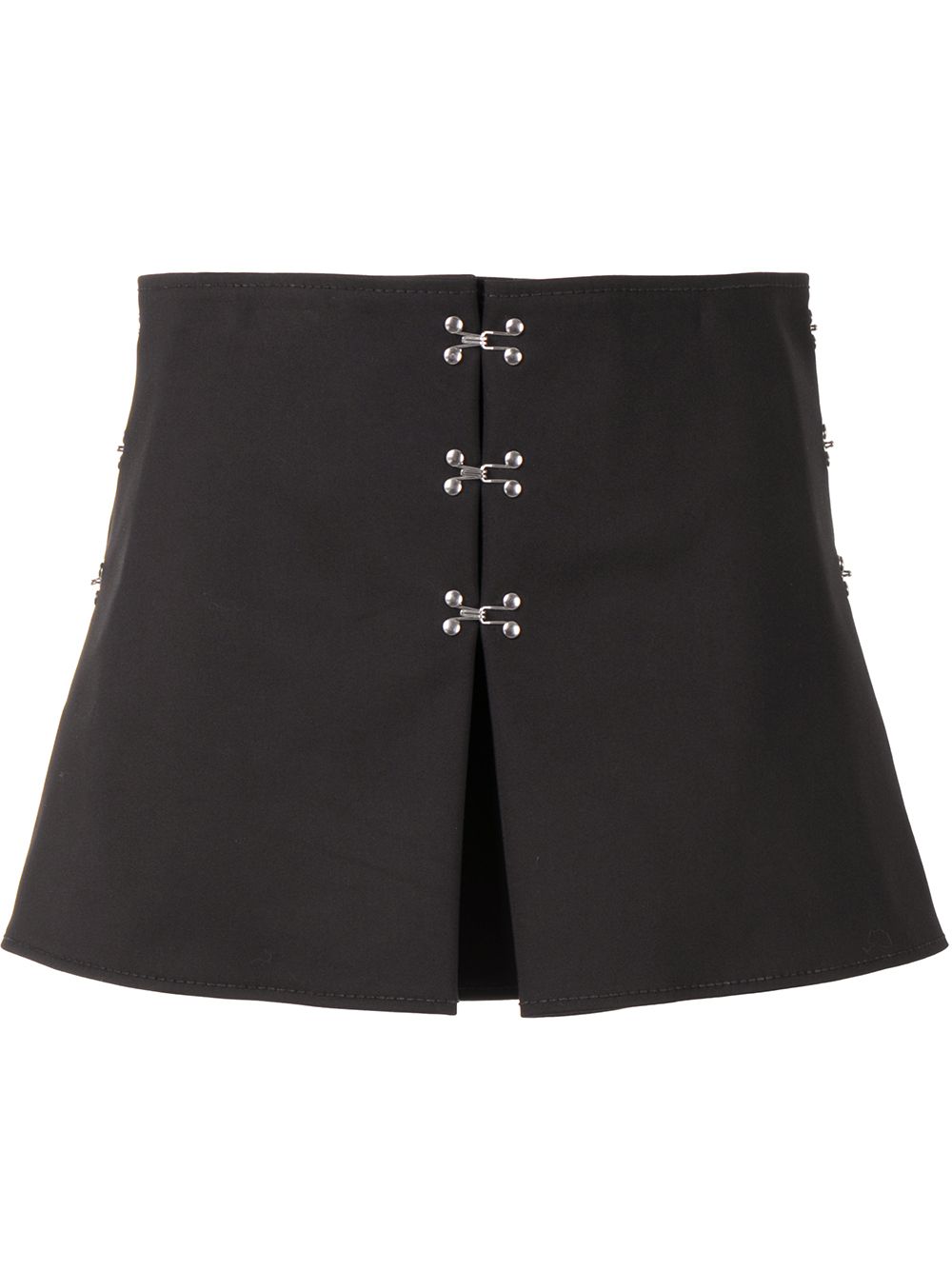 Dion Lee Accordian A-line mini skirt - Black von Dion Lee