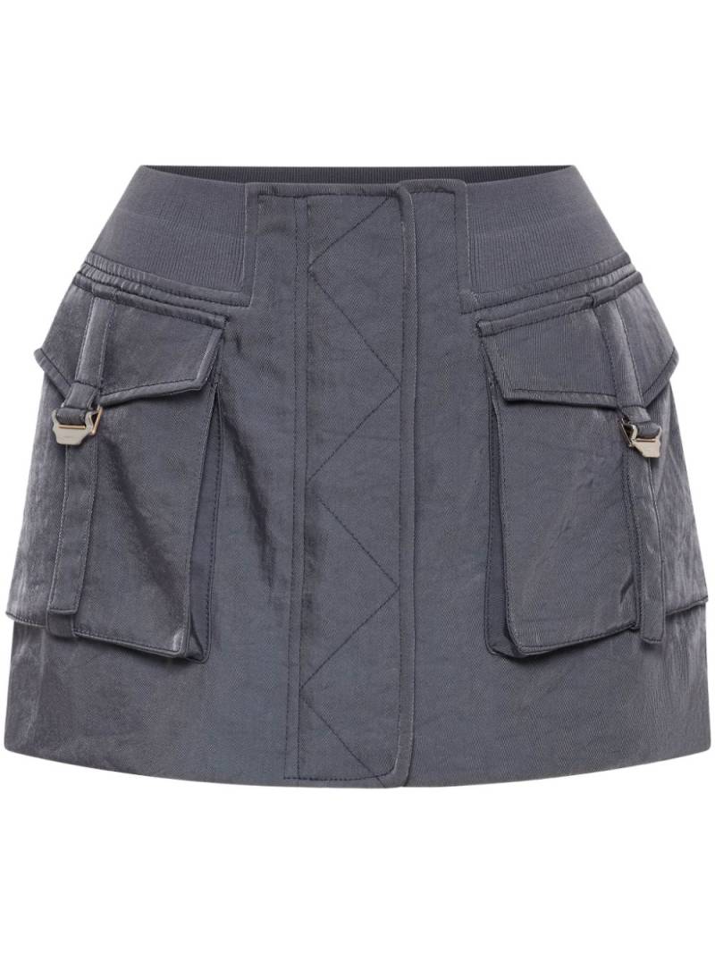 Dion Lee Aviator-pocket miniskirt - Grey von Dion Lee