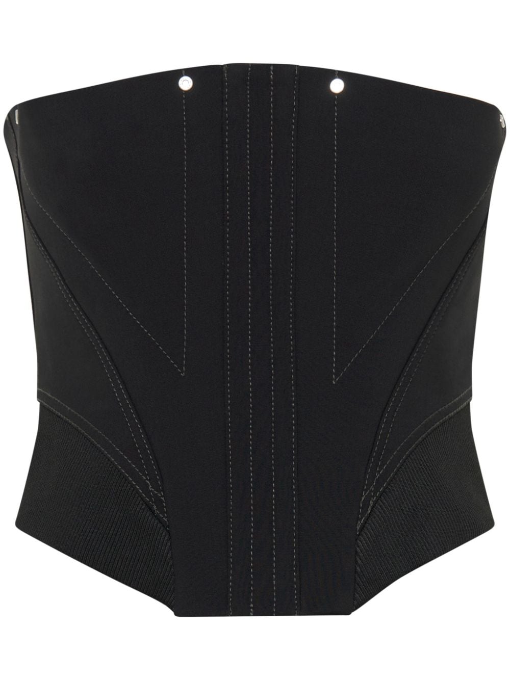 Dion Lee Construct Femme strapless corset top - Black von Dion Lee