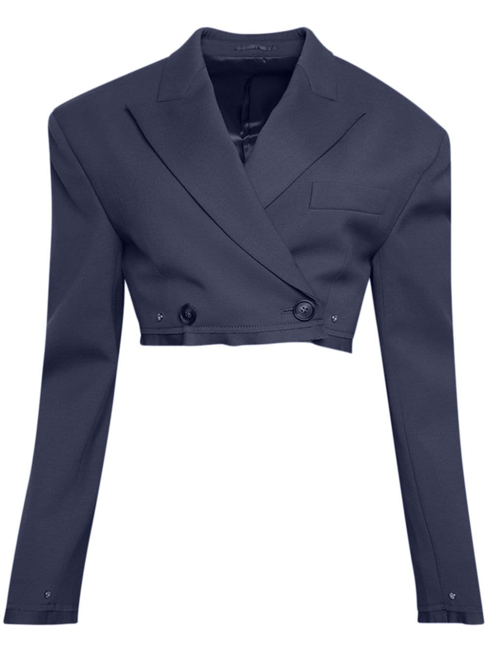 Dion Lee Crop Crop Jacket - Blue von Dion Lee