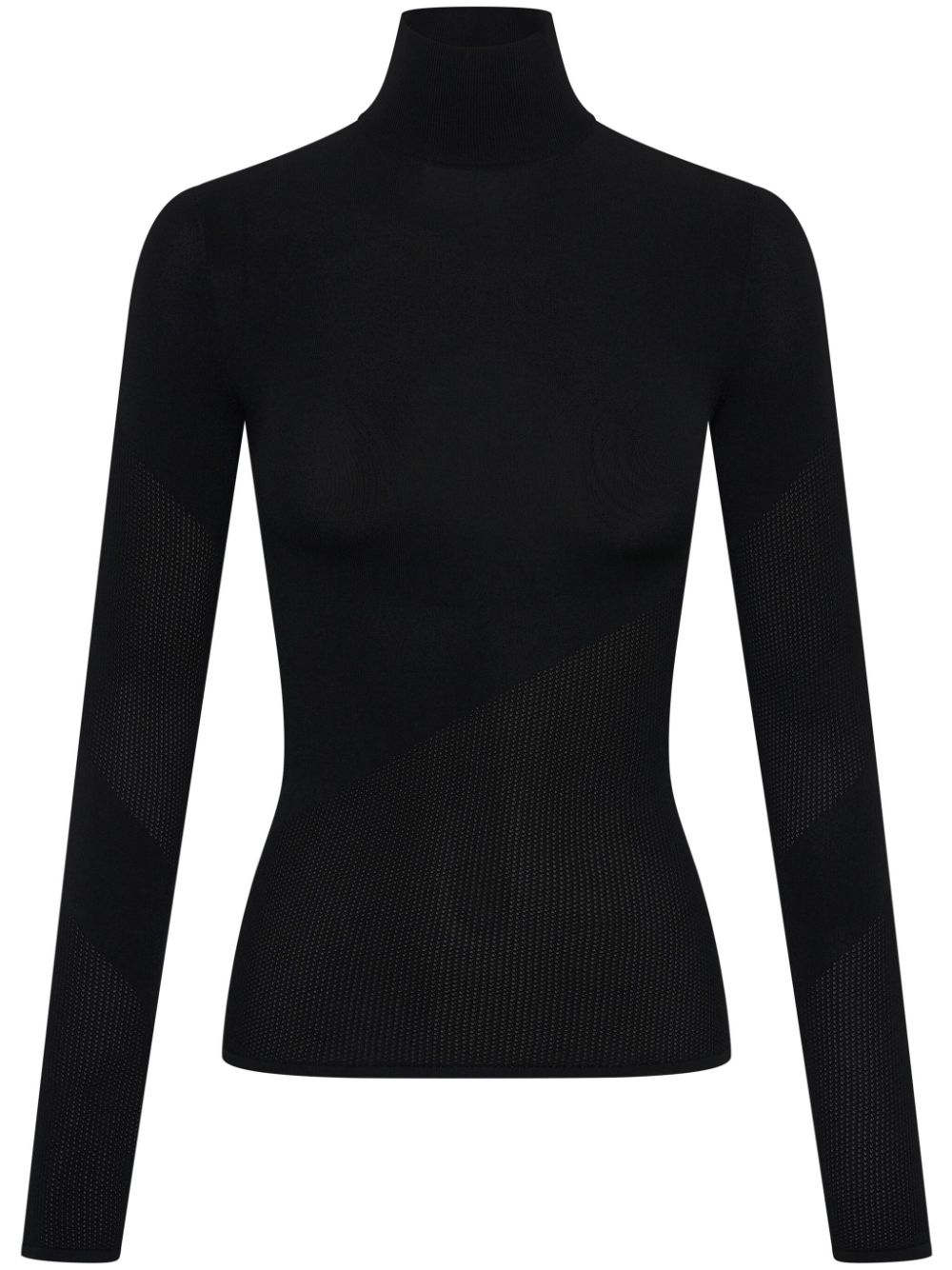 Dion Lee Helix mesh-detail knitted top - Black von Dion Lee