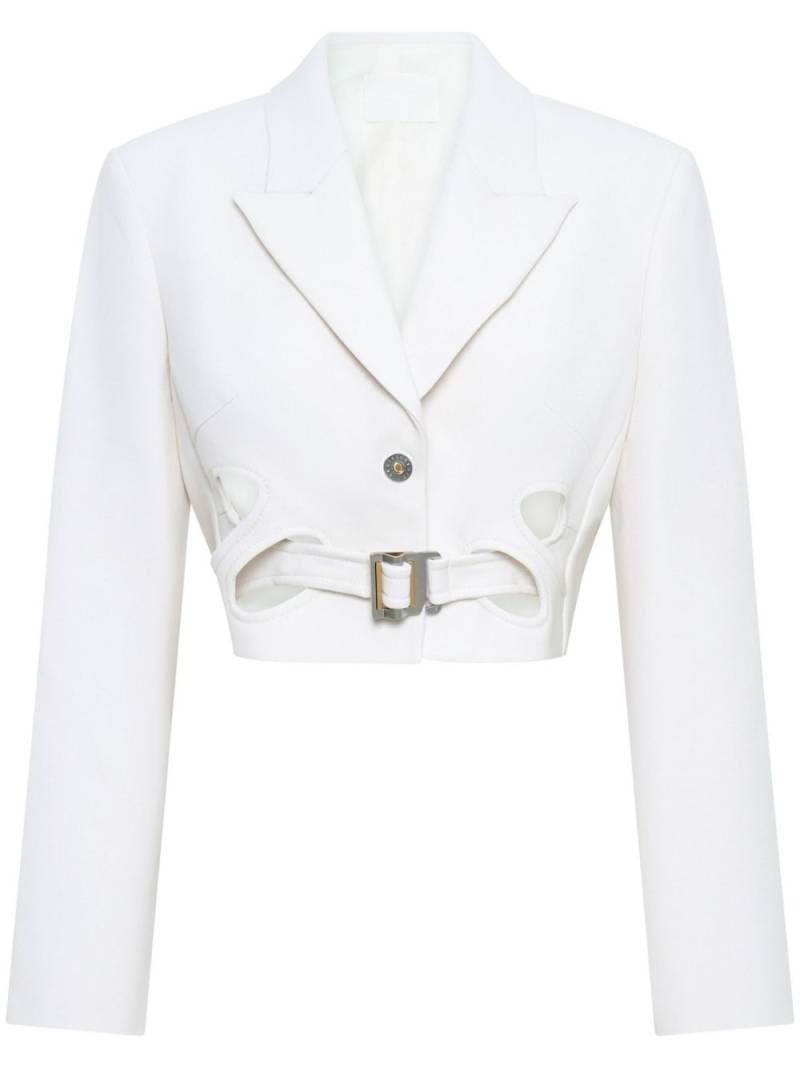 Dion Lee Interloop belted blazer - White von Dion Lee