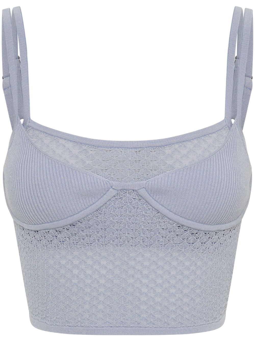 Dion Lee Serpent-lace bralette top - Blue von Dion Lee