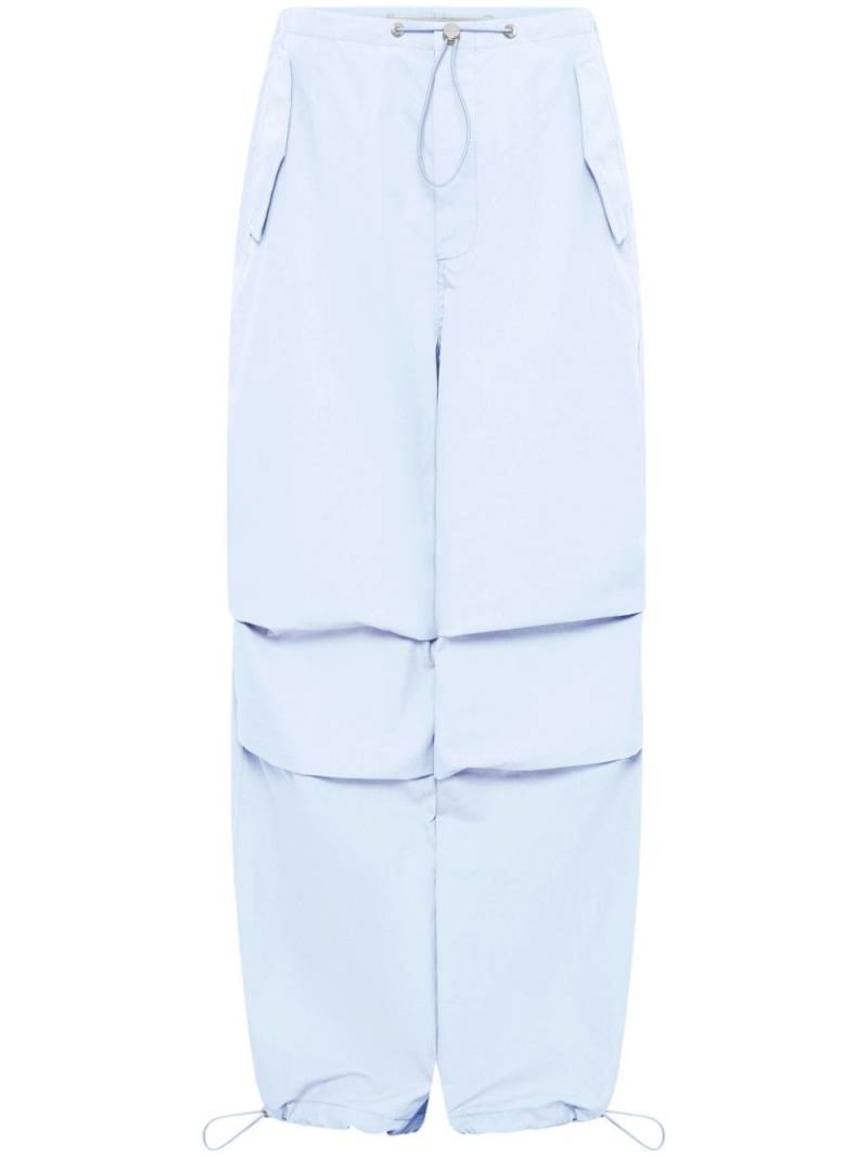 Dion Lee Toggle twill wide-leg trousers - Blue von Dion Lee