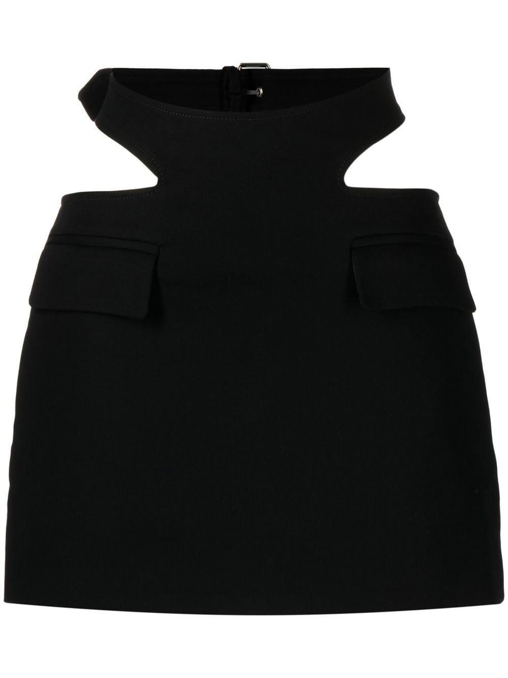 Dion Lee Y-front buckle mini skirt - Black von Dion Lee