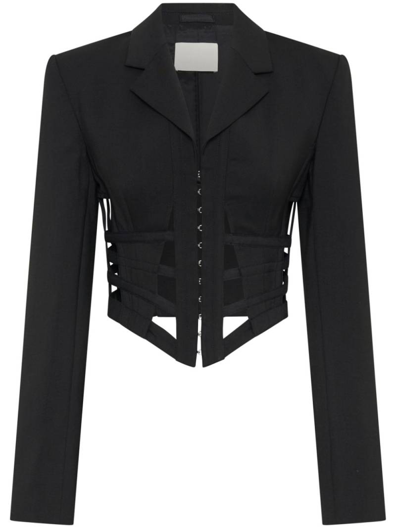 Dion Lee cage-corset blazer - Black von Dion Lee