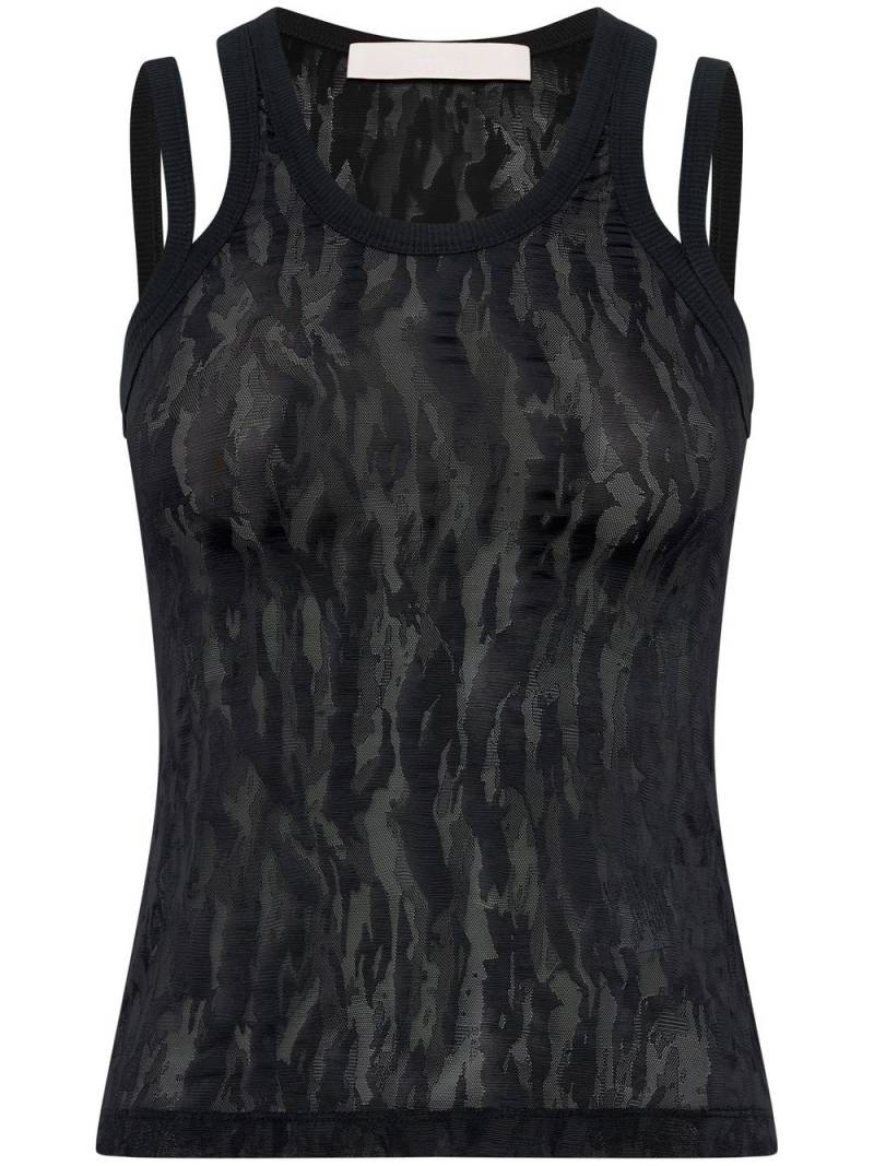 Dion Lee camouflage slip-detail vest - Black von Dion Lee