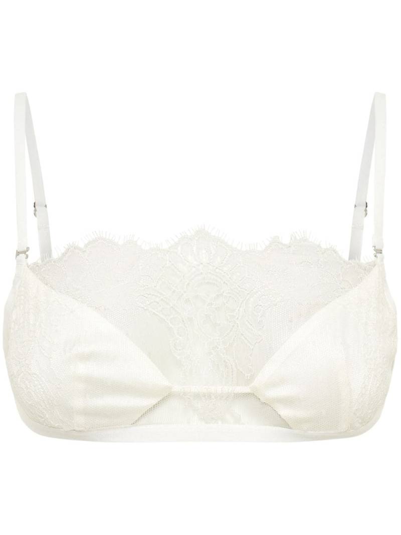 Dion Lee chantilly-lace square-neck bra - Neutrals von Dion Lee