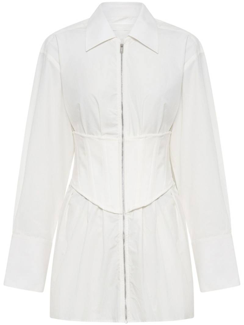 Dion Lee corset organic-cotton minidress - White von Dion Lee