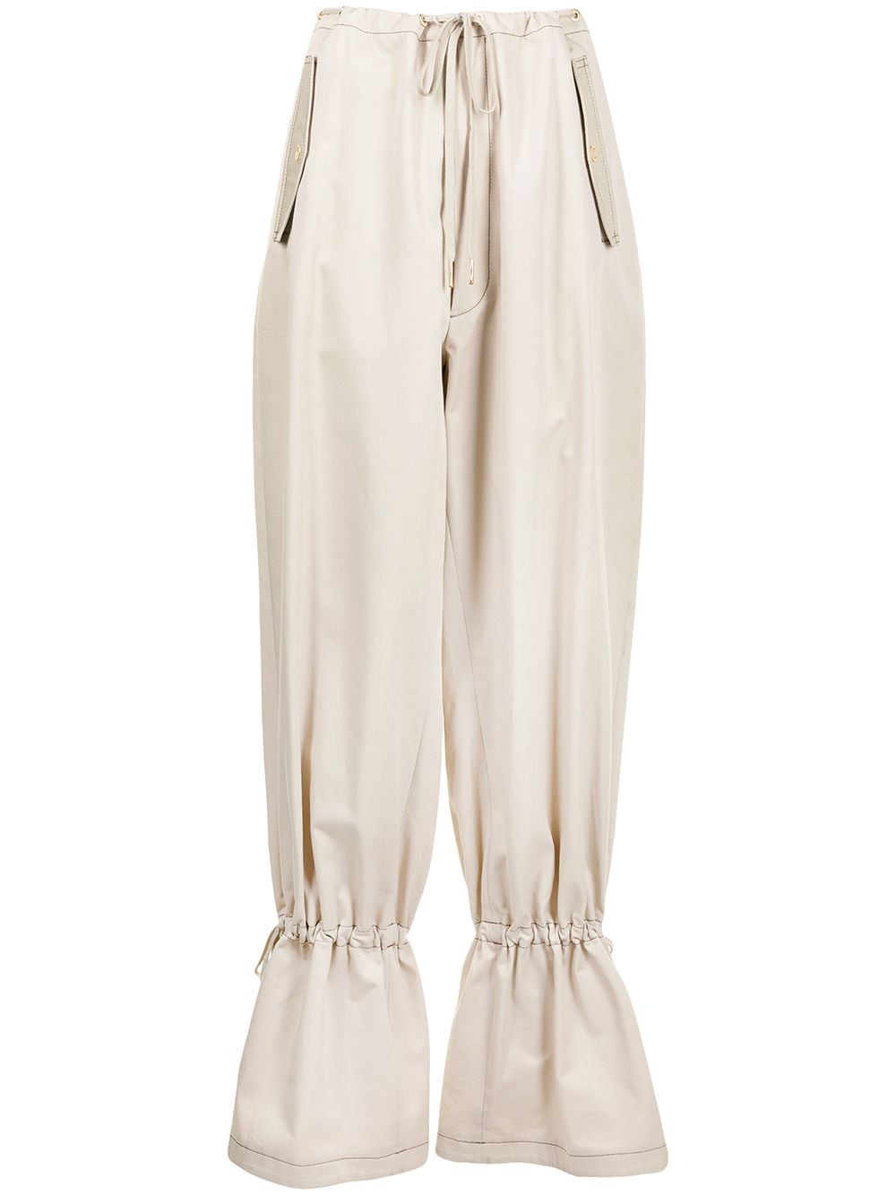 Dion Lee eyelet tie tapered trousers - Brown von Dion Lee