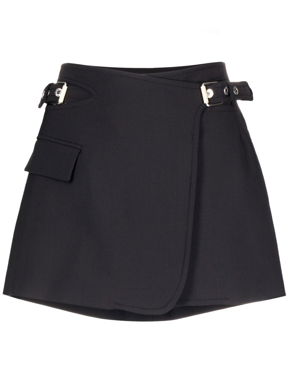 Dion Lee interlock A-line mini skirt - Black von Dion Lee