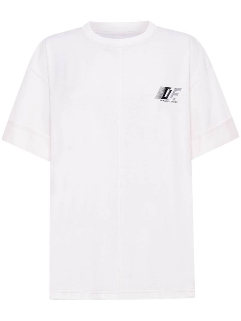 Dion Lee logo-print cotton T-shirt - White von Dion Lee