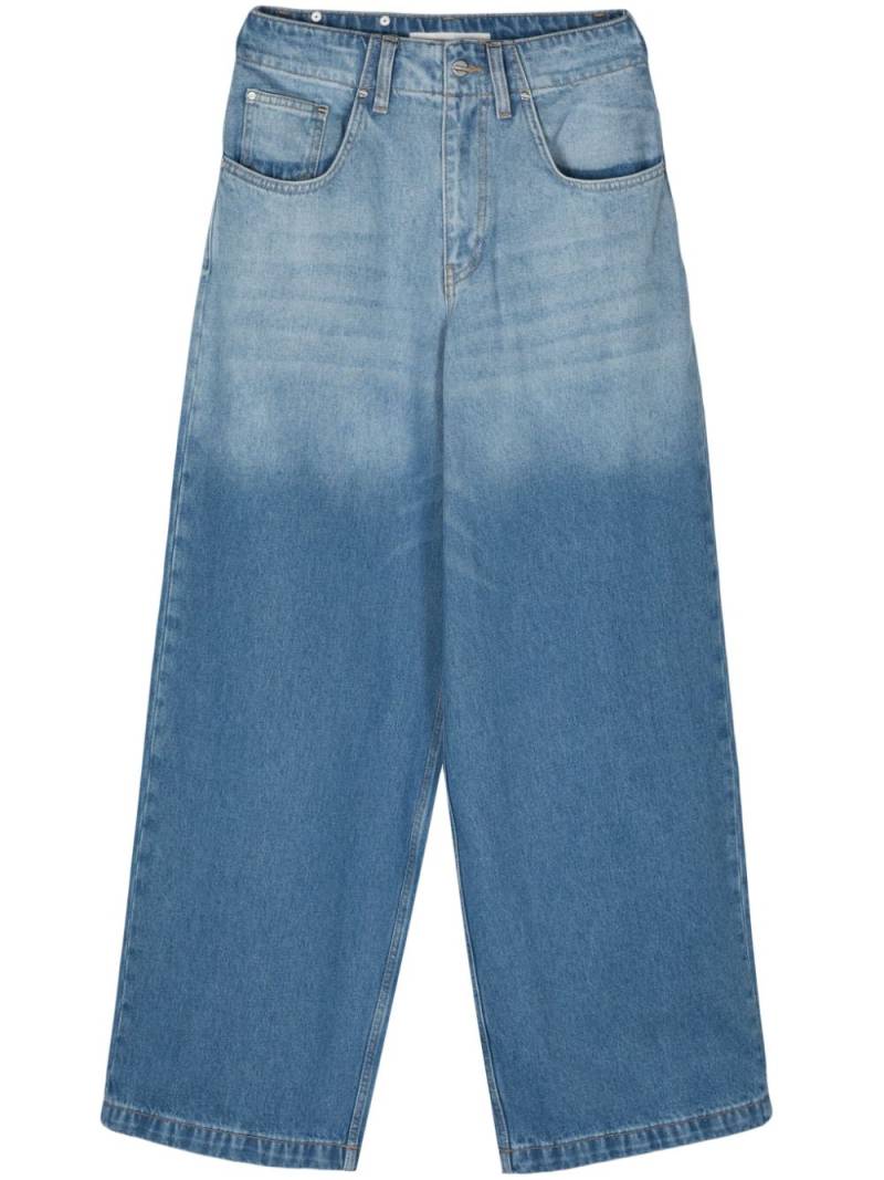 Dion Lee low-rise wide-leg jeans - Blue von Dion Lee