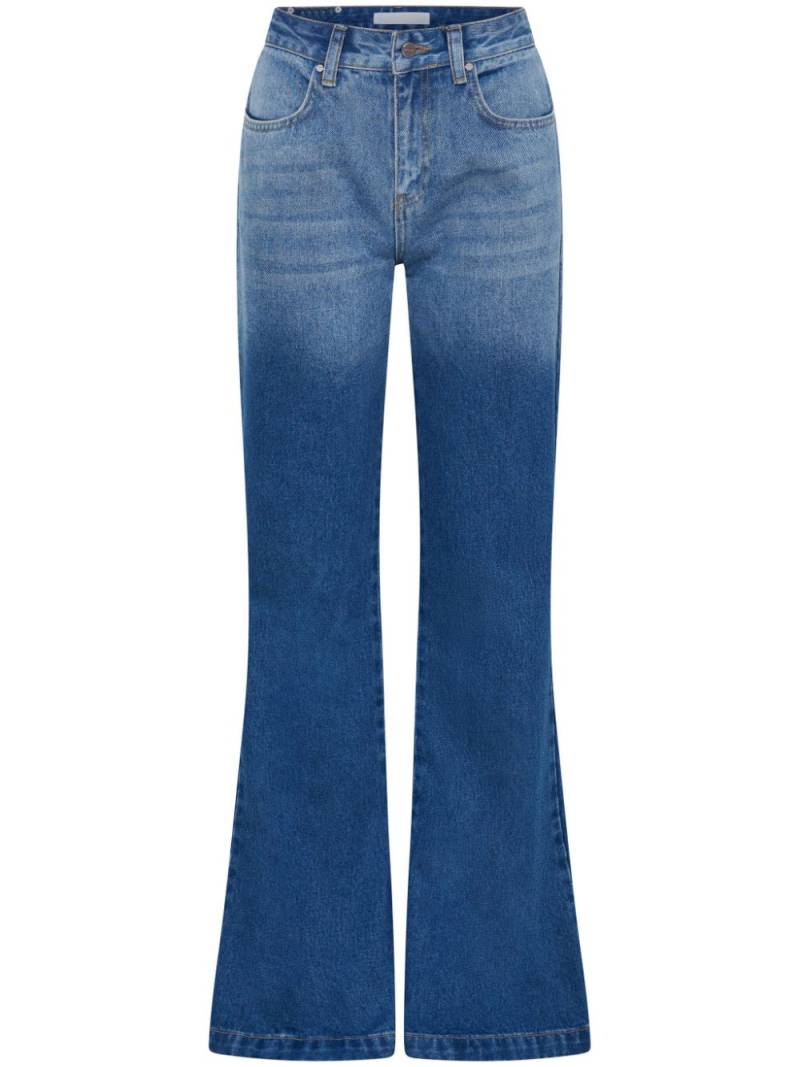 Dion Lee mid-rise flared jeans - Blue von Dion Lee