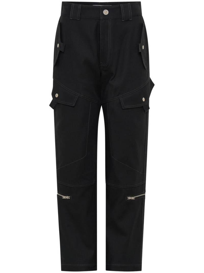 Dion Lee organic-cotton cargo trousers - Black von Dion Lee