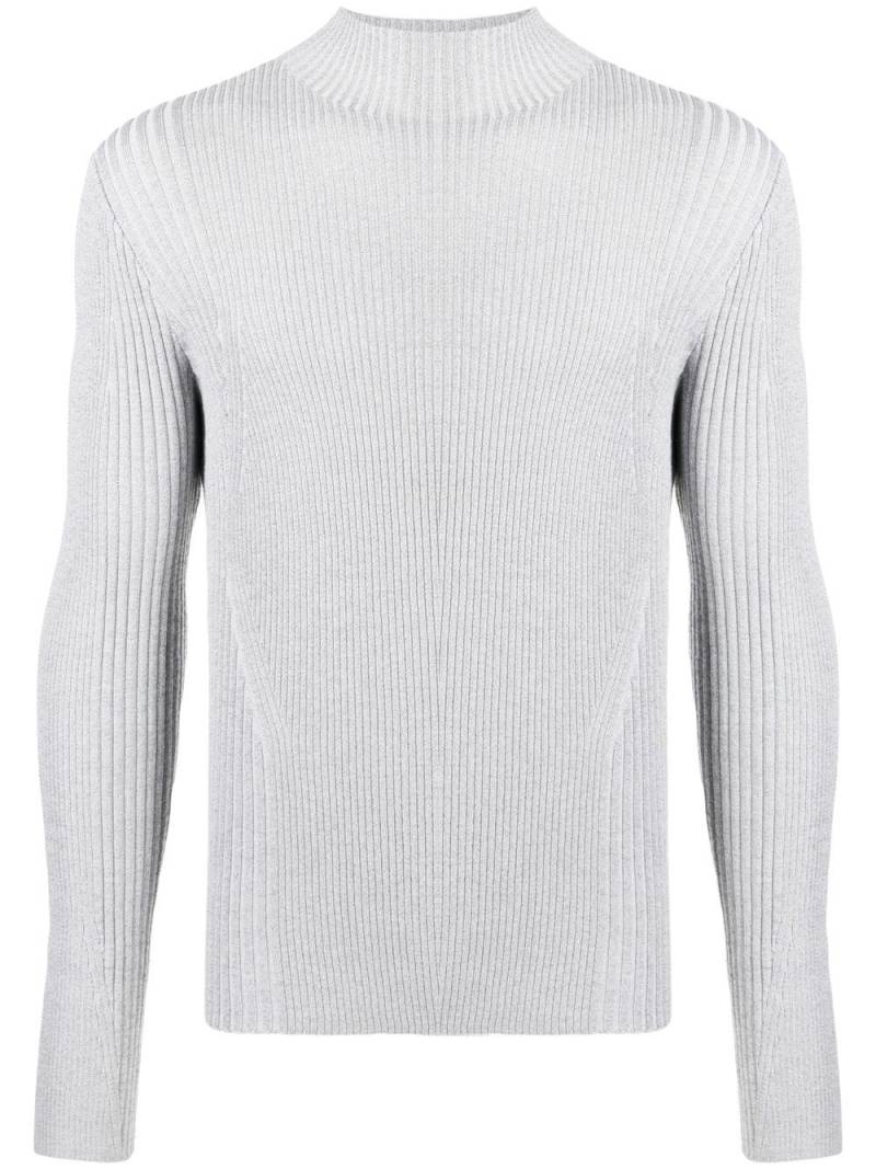 Dion Lee reflective ribbed-knit jumper - Grey von Dion Lee