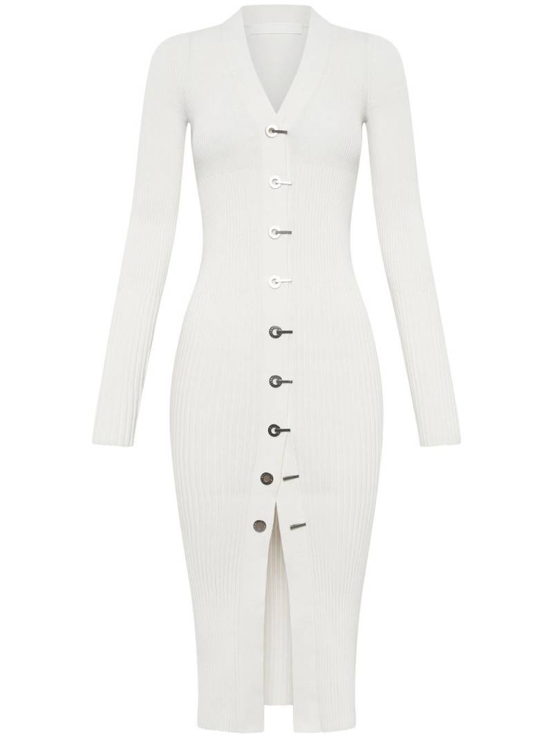 Dion Lee ribbed-knit midi dress - White von Dion Lee