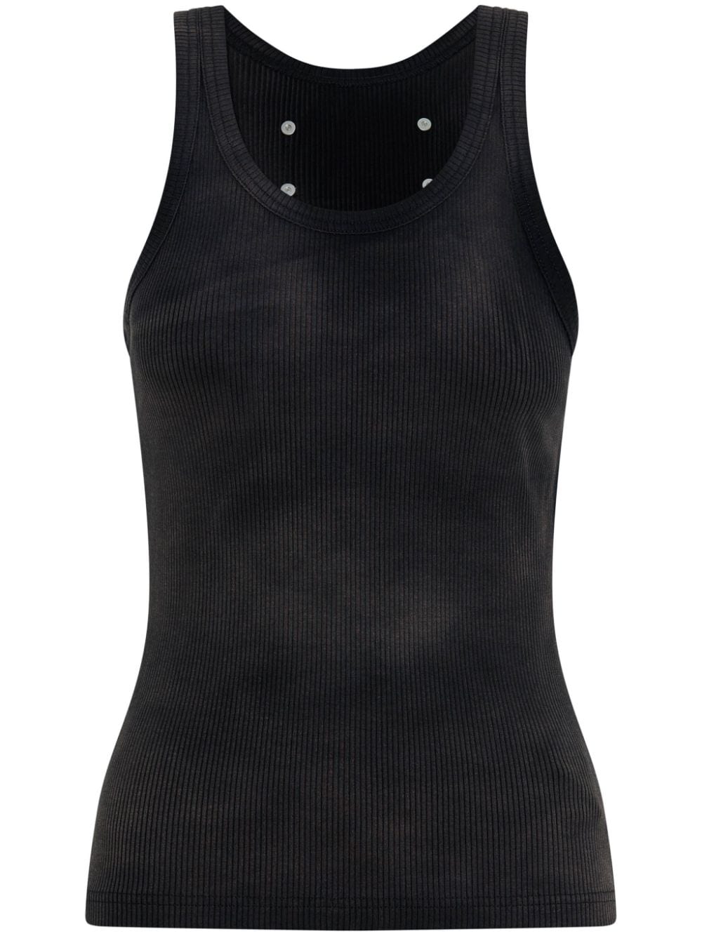 Dion Lee ribbed organic-cotton tank top - Black von Dion Lee