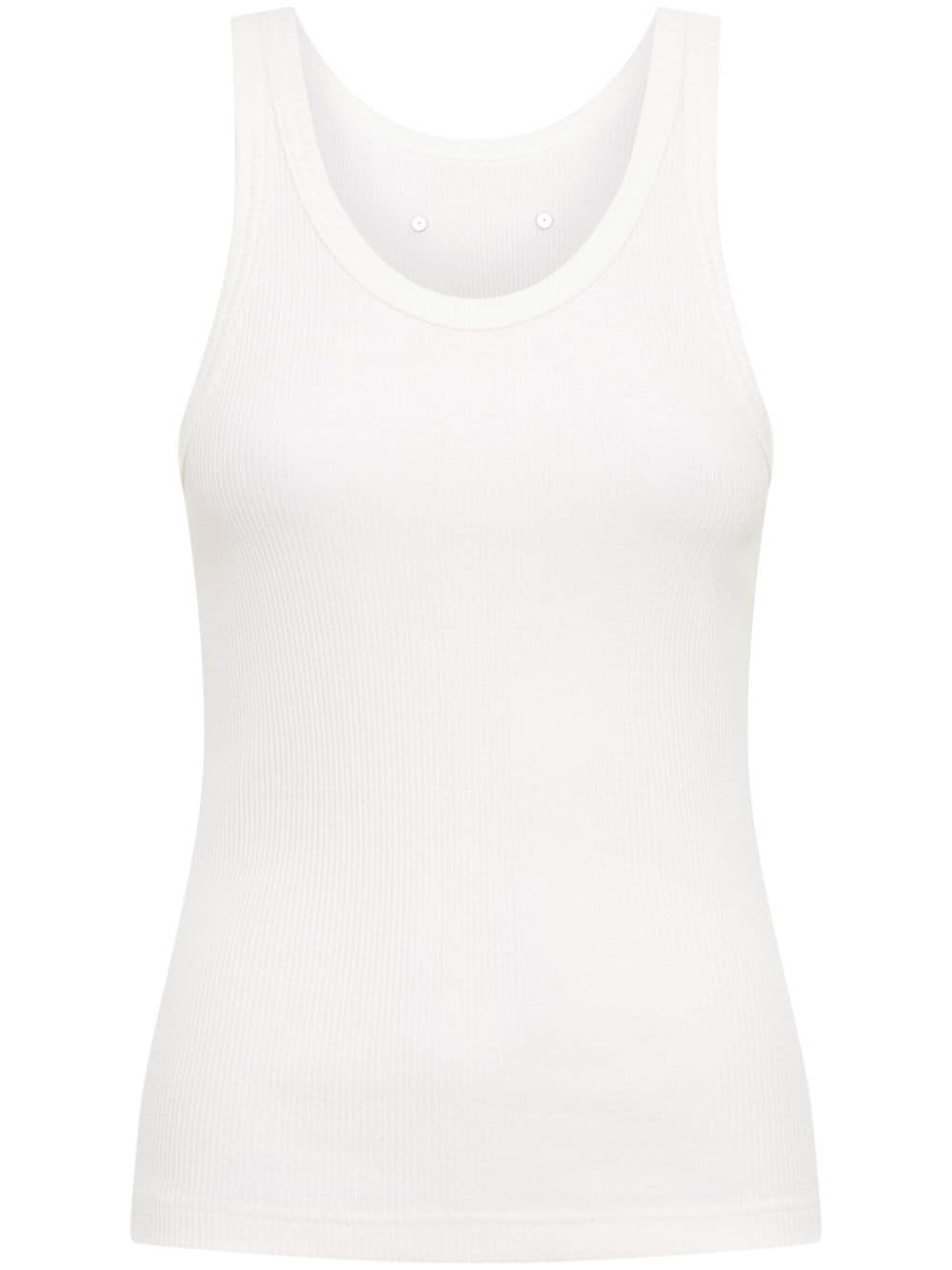 Dion Lee rivet-detail ribbed tank top - White von Dion Lee