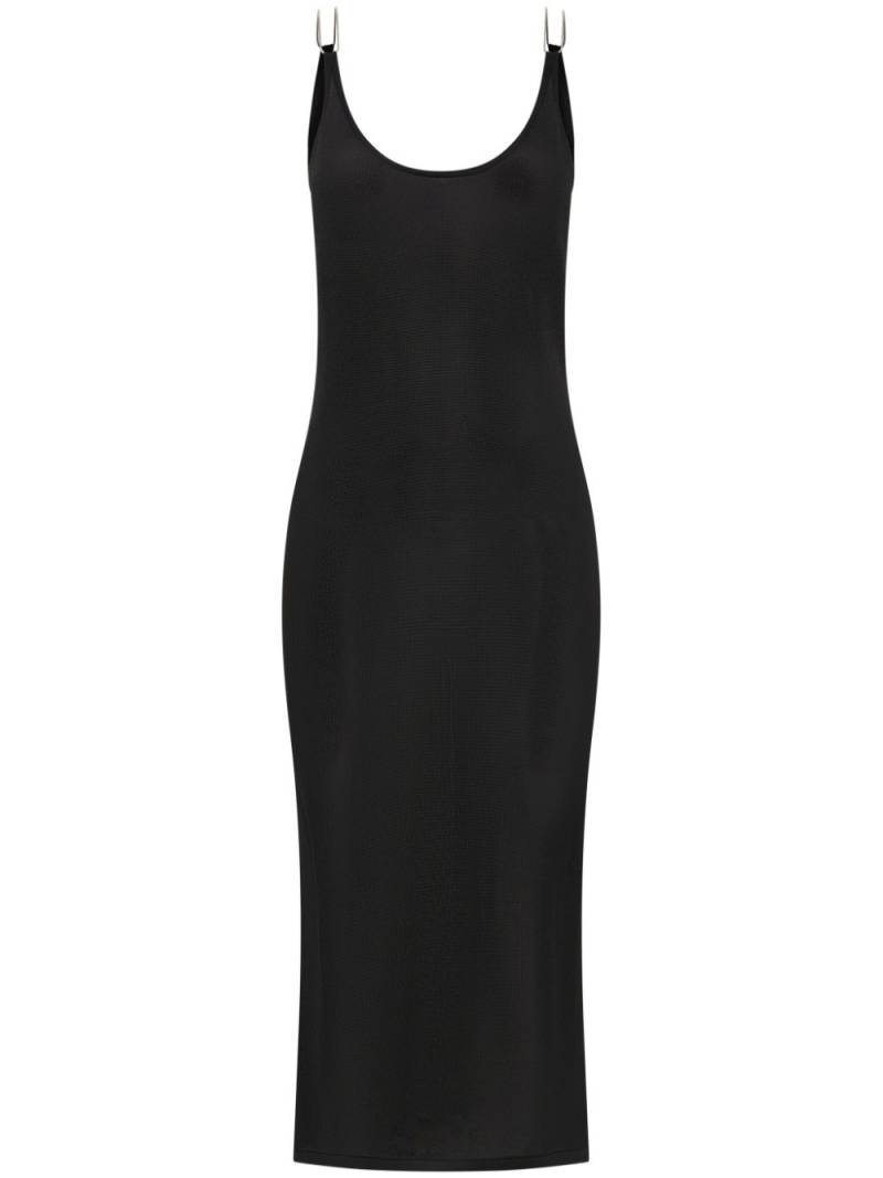 Dion Lee semi-sheer open-back midi dress - Black von Dion Lee