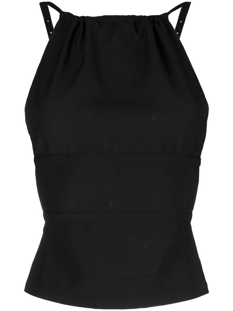 Dion Lee strap-detail sleeveless top - Black von Dion Lee