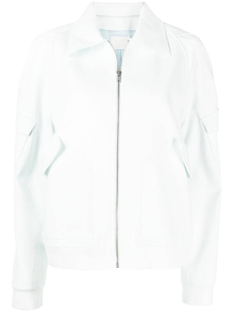 Dion Lee zip-up fitted bomber jacket - Blue von Dion Lee