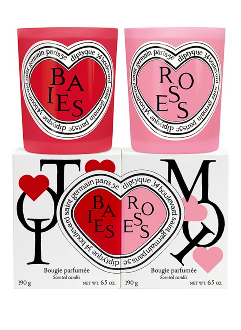 Diptyque Baies And Roses Duo Duftkerzen-Set 380 g von Diptyque