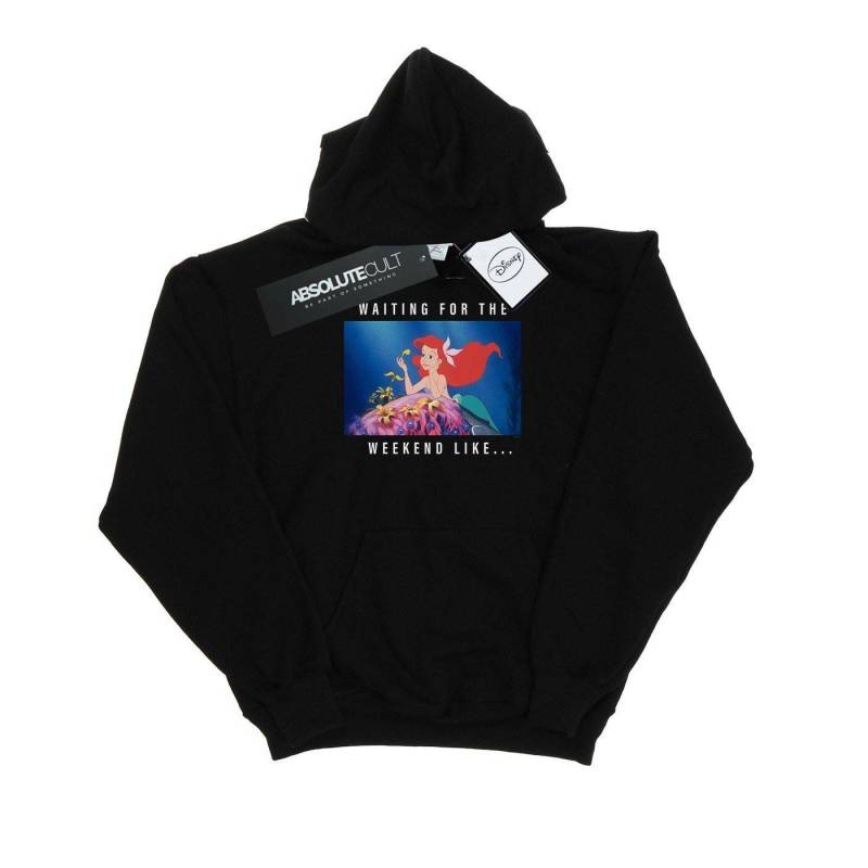 Ariel Waiting For The Weekend Kapuzenpullover Herren Schwarz 5XL von Disney PRINCESS