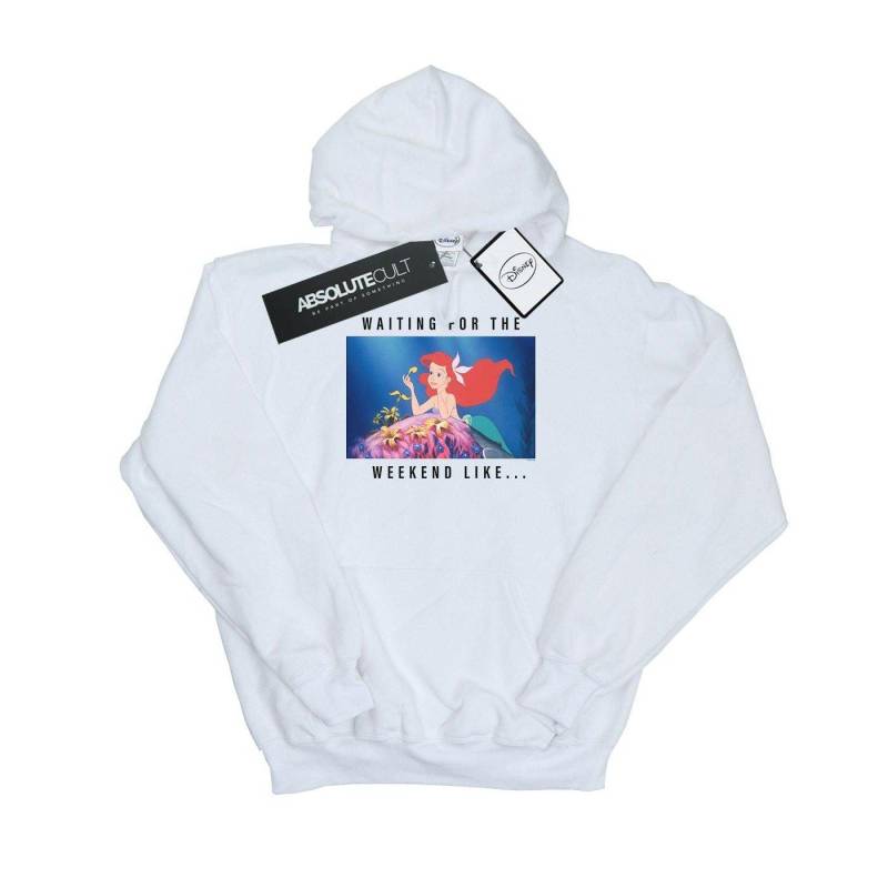 Ariel Waiting For The Weekend Kapuzenpullover Herren Weiss 3XL von Disney PRINCESS