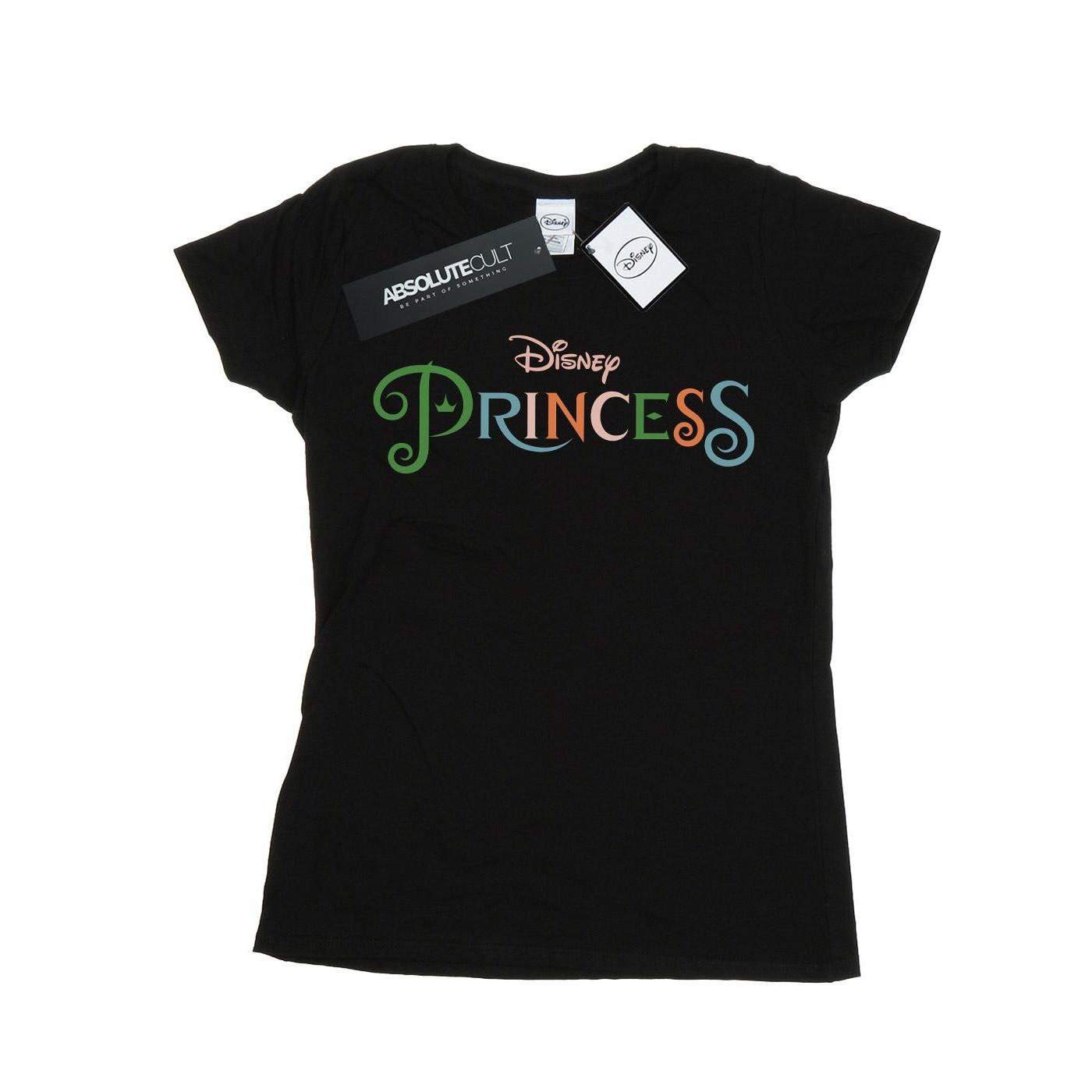 Colour Logo Tshirt Damen Schwarz L von Disney PRINCESS