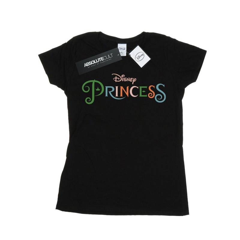 Colour Logo Tshirt Damen Schwarz M von Disney PRINCESS