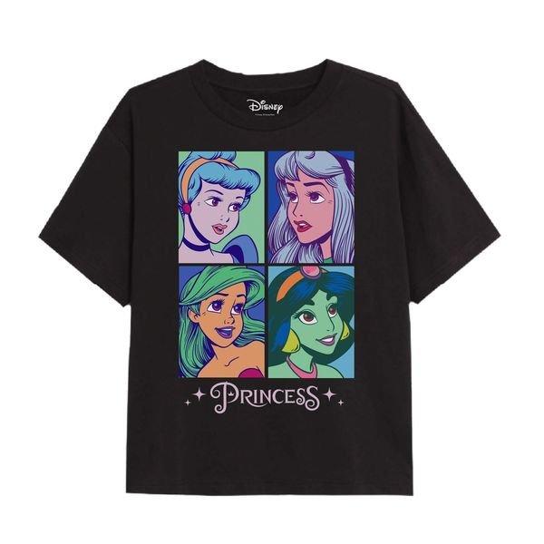 Tshirt Mädchen Schwarz 146/152 von Disney PRINCESS