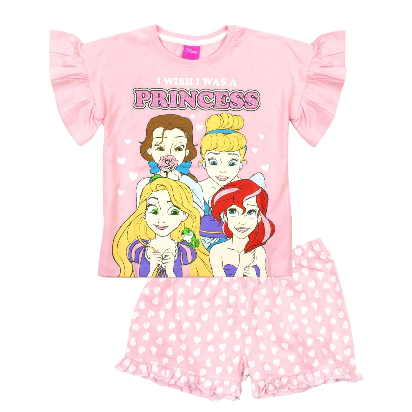 Schlafanzug Mit Shorts Unisex Pink 104 von Disney PRINCESS