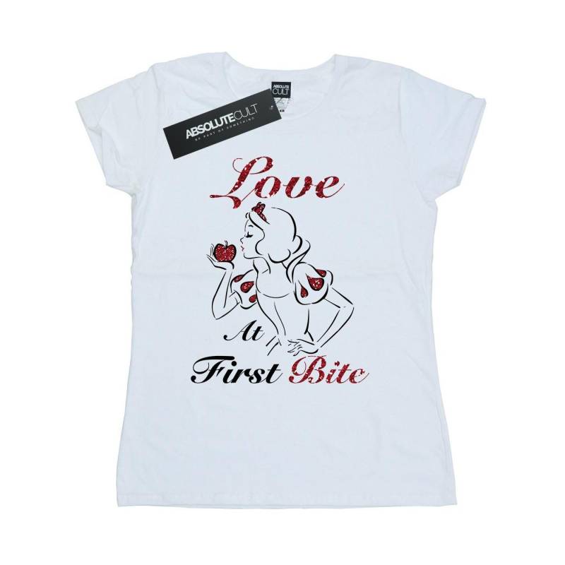 Snow White Love At First Bite Tshirt Damen Weiss L von Disney PRINCESS