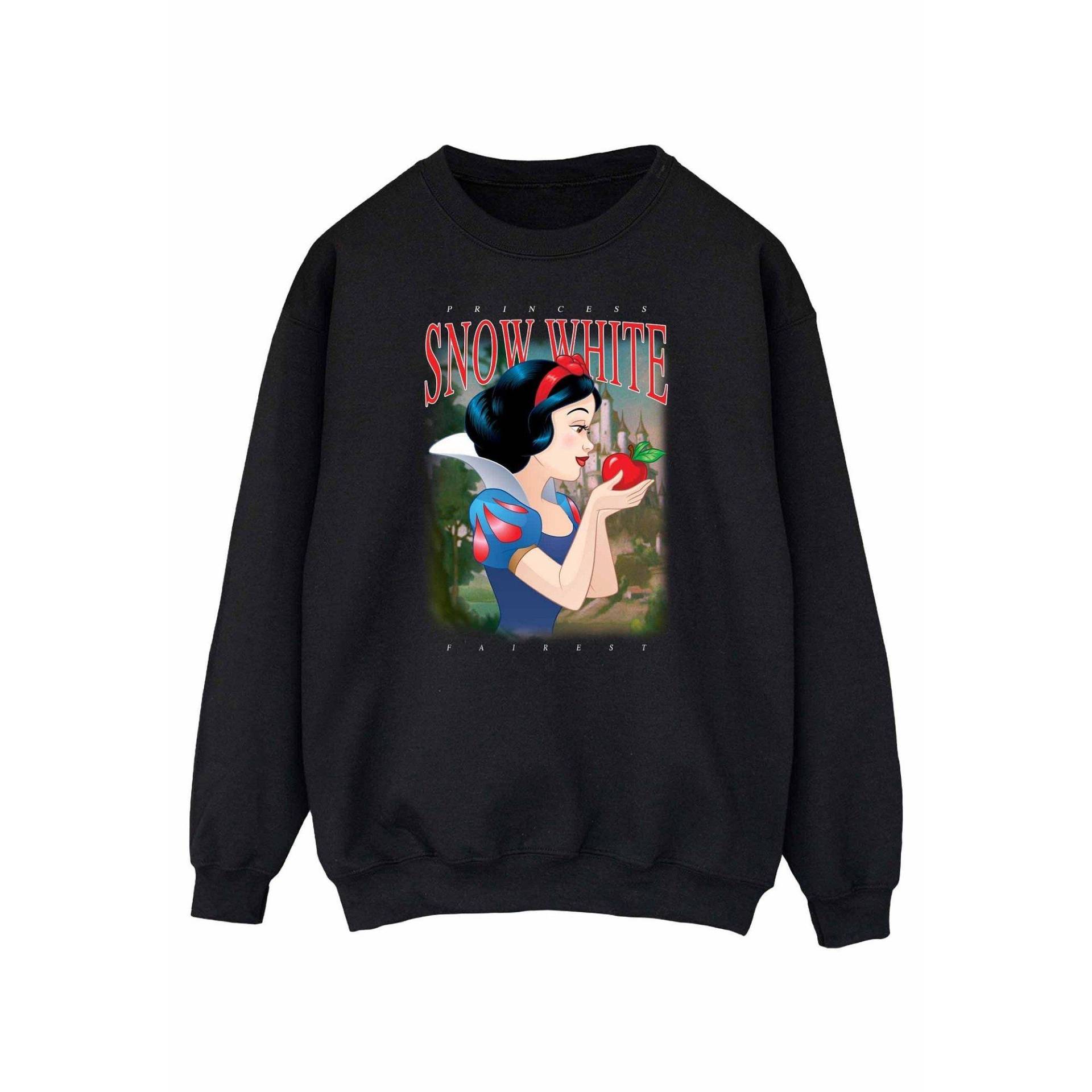 Disney PRINCESS - Sweatshirt, für Damen, Schwarz, Größe L von Disney PRINCESS