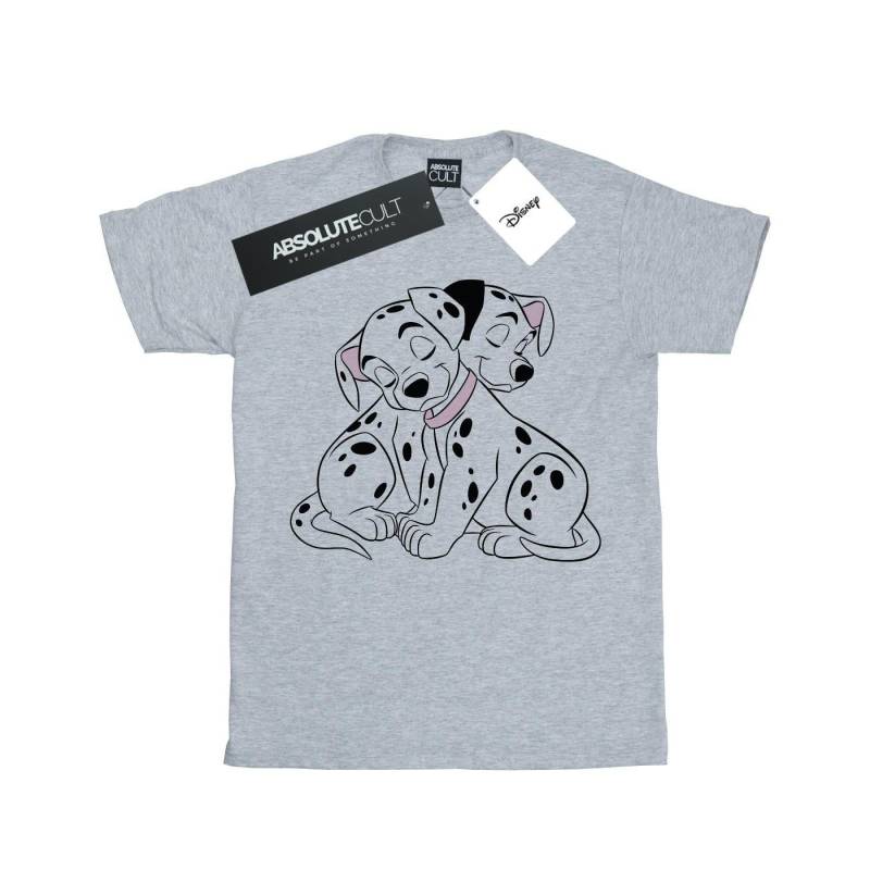 101 Dalmatians Puppy Love Tshirt Damen Grau XXL von Disney