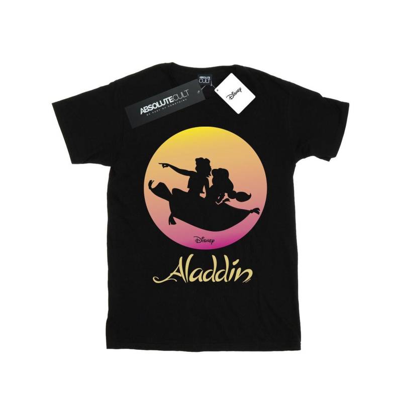 Aladdin Flying Sunset Tshirt Damen Schwarz 3XL von Disney