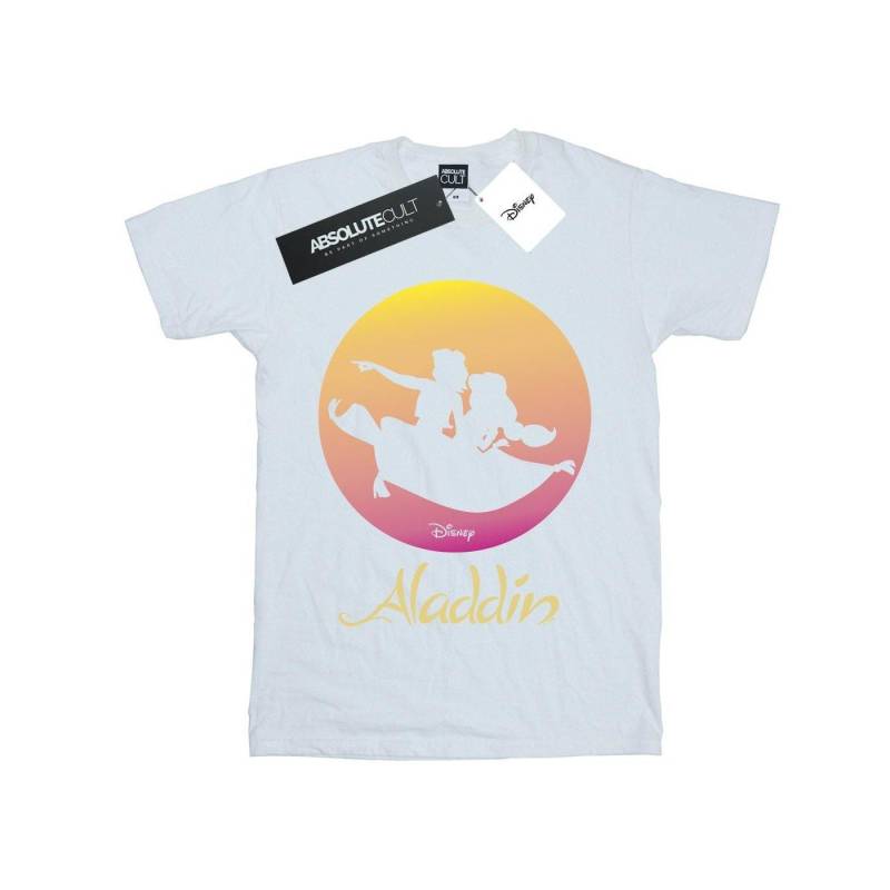 Aladdin Flying Sunset Tshirt Damen Weiss S von Disney