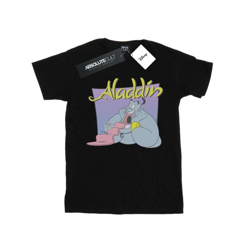 Aladdin Genie Wishing Dude Tshirt Mädchen Schwarz 116 von Disney