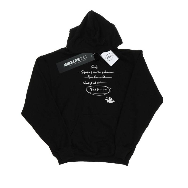 Aladdin Jasmine Goals Kapuzenpullover Mädchen Schwarz 116 von Disney