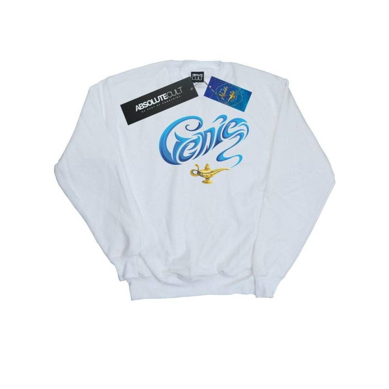 Aladdin Movie Genie Lamp Sweatshirt Herren Weiss L von Disney