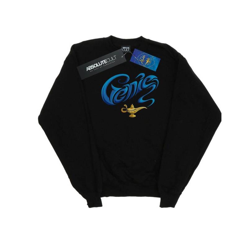 Aladdin Movie Genie Lamp Sweatshirt Mädchen Schwarz 140/146 von Disney