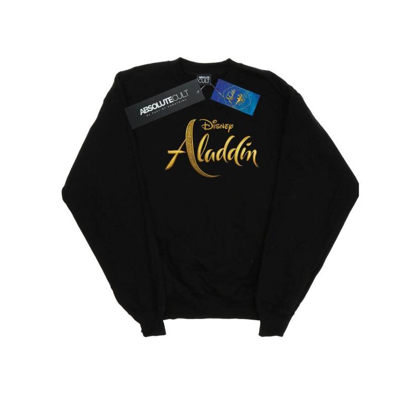 Aladdin Movie Logo Sweatshirt Mädchen Schwarz 128 von Disney