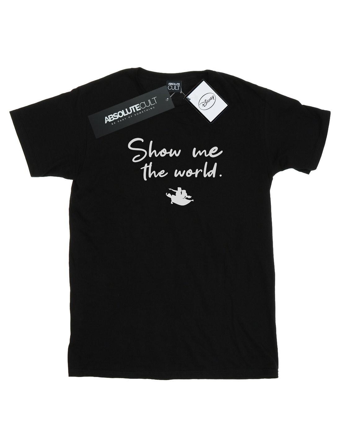 Aladdin Show Me The World Tshirt Damen Schwarz XXL von Disney