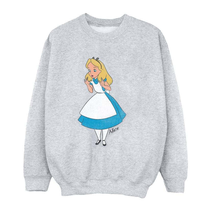 Alice In Wonderland Classic Alice Sweatshirt Unisex Grau 152-158 von Disney