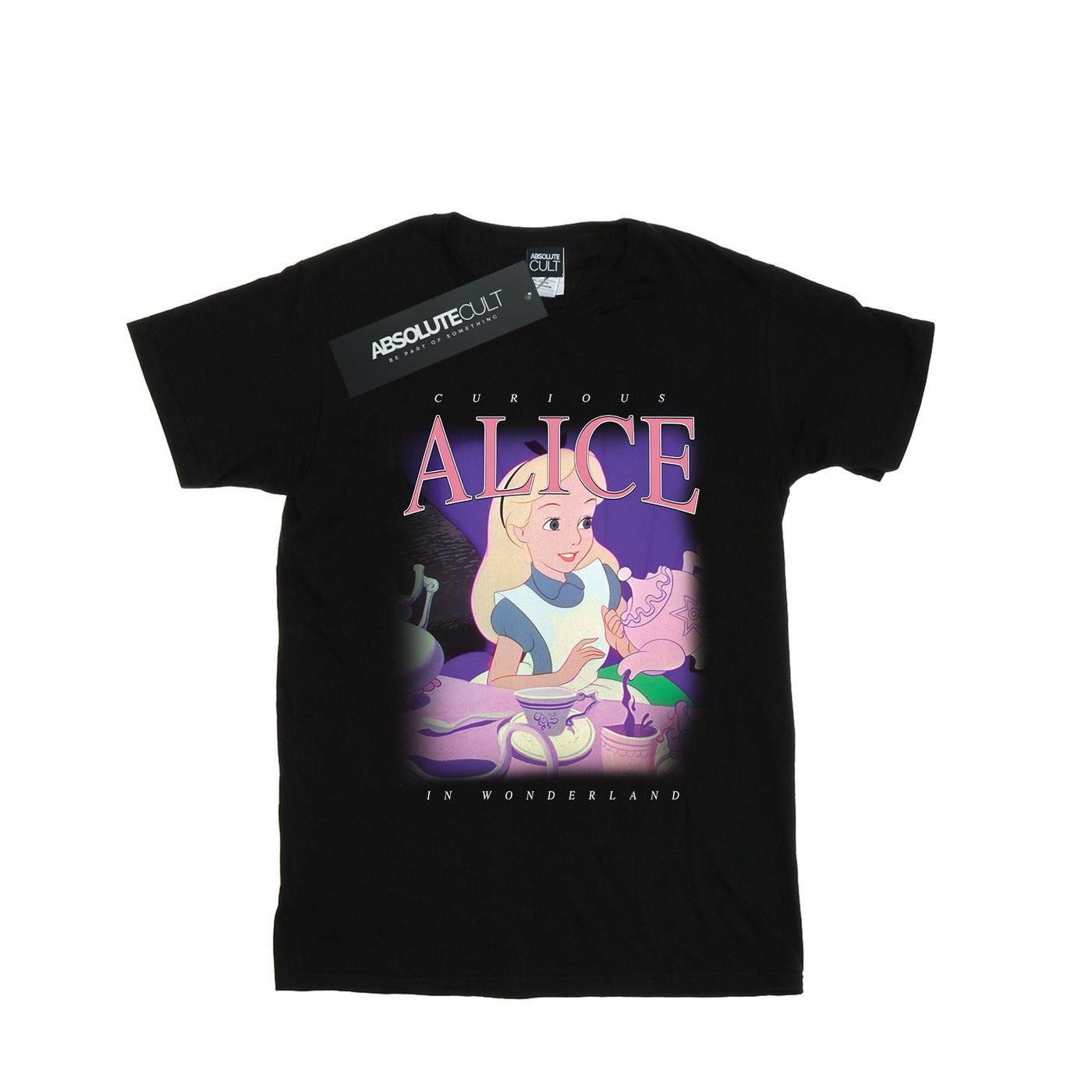 Alice In Wonderland Montage Tshirt Herren Schwarz M von Disney