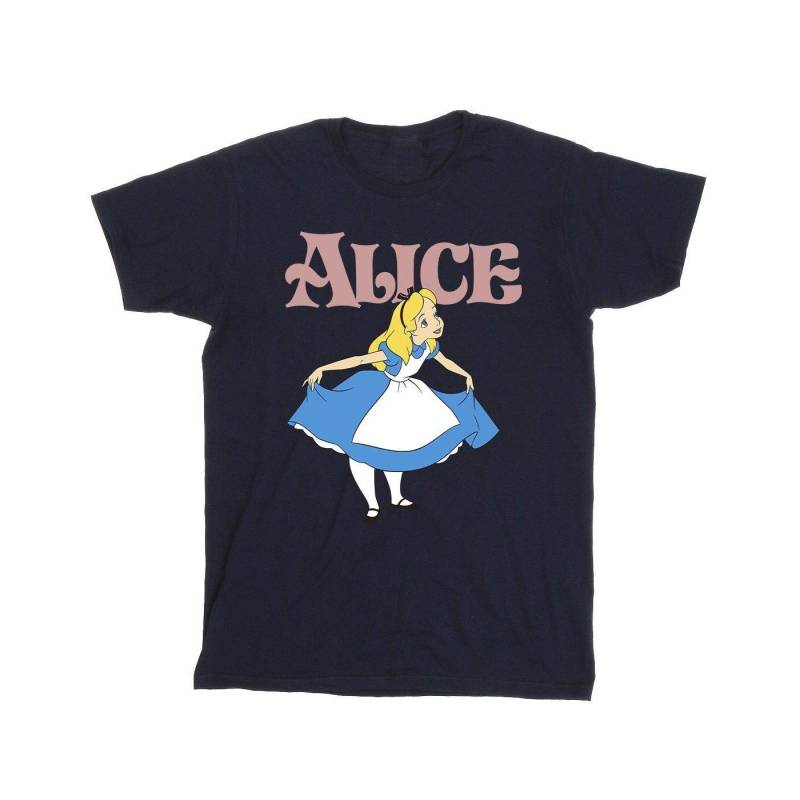 Alice In Wonderland Take A Bow Tshirt Herren Marine XL von Disney