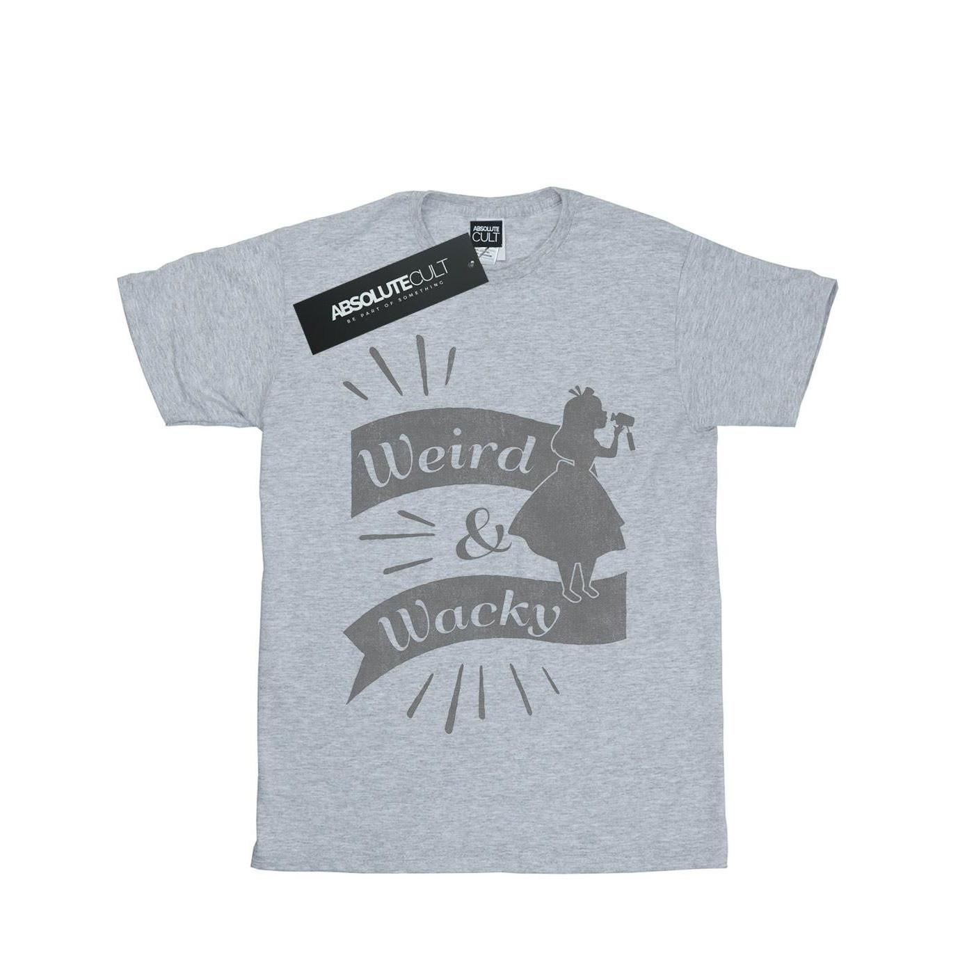 Alice In Wonderland Weird And Wacky Tshirt Herren Grau L von Disney