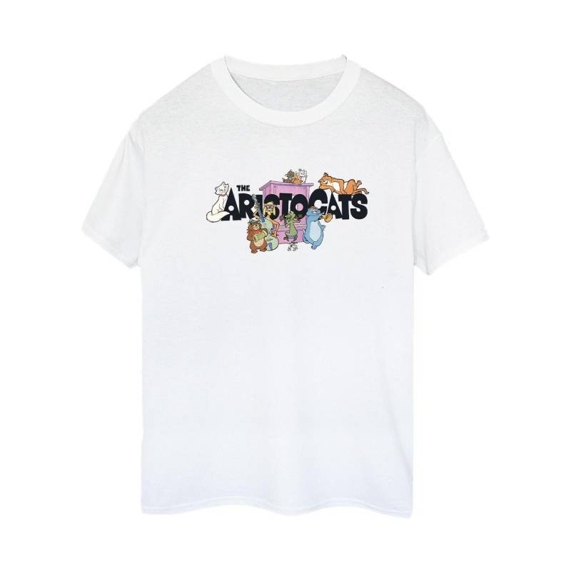 Aristocats Logo Tshirt Damen Weiss L von Disney