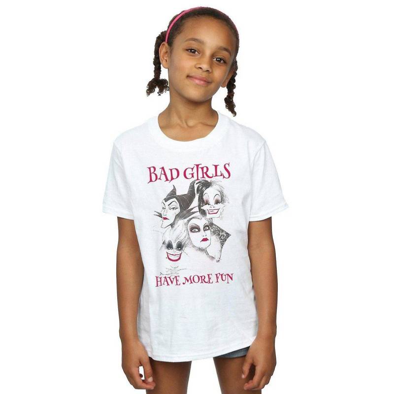 Bad Girls Have More Fun Tshirt Unisex Weiss 116 von Disney